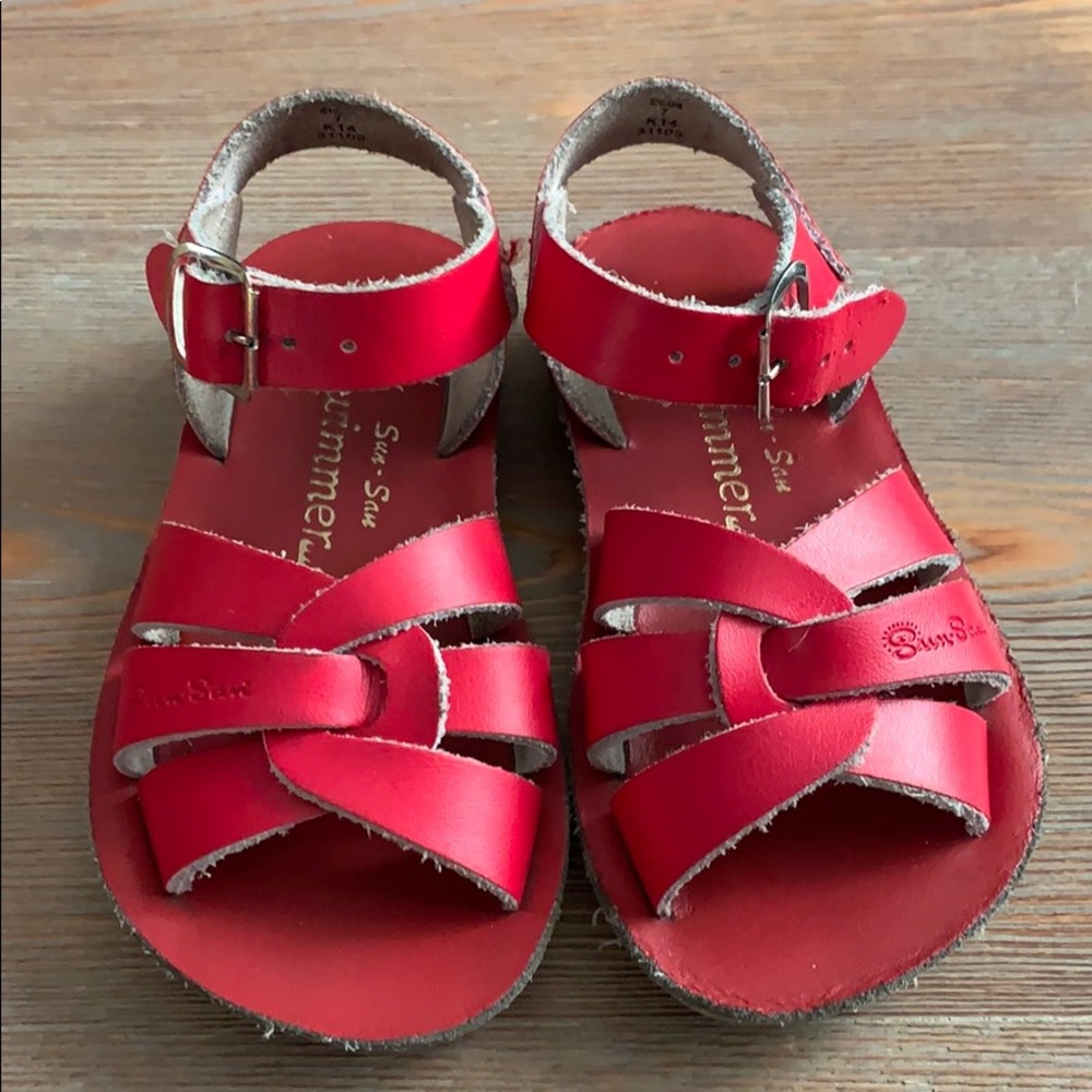 Red sandals